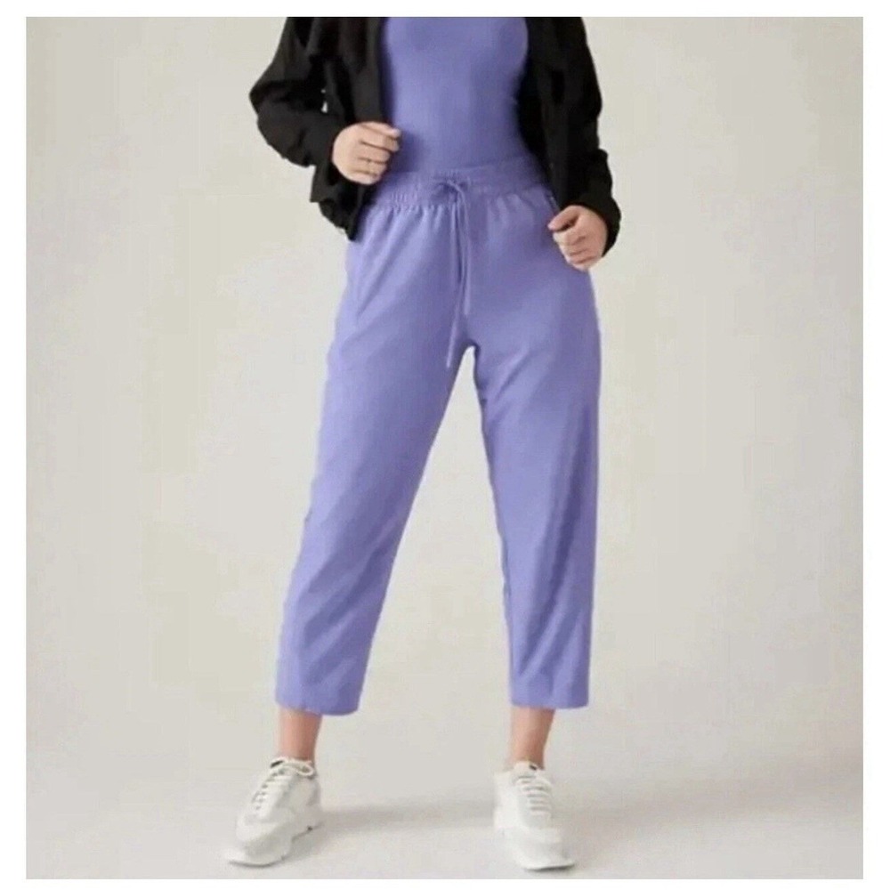 Athleta Arrival Straight Leg Ankle Pants Dark Adonis Blue size 4P 1586940 | NWOT